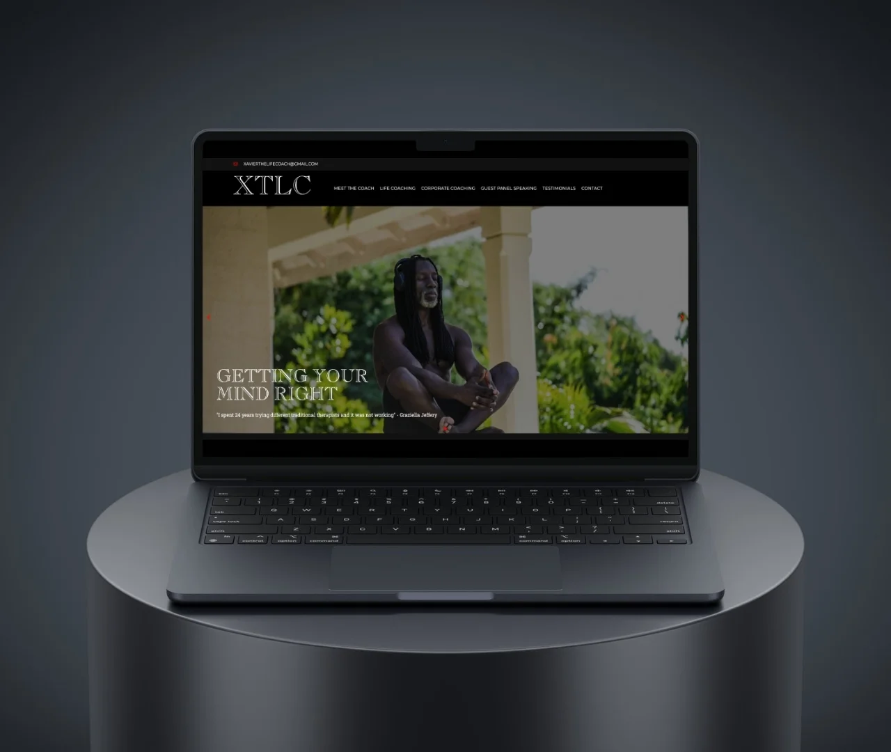 Xavier The Life Coach website design