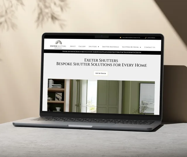 Exeter Shutters website