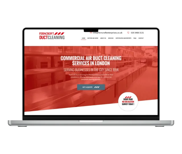 Ferncroft Duct Cleaning website