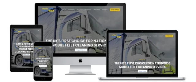 Mobile Fleet Wash website design