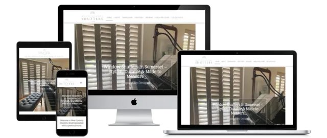 West Country Shutters website design